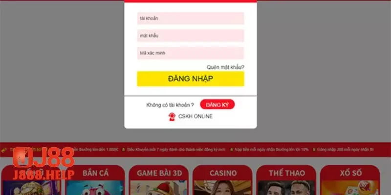 Đăng nhập J88 trên điện thoại