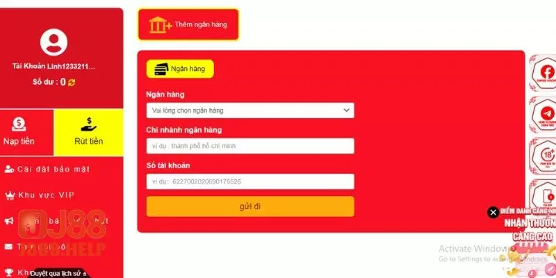 Điền thông tin vào biểu mẫu và hoàn tất giao dịch 